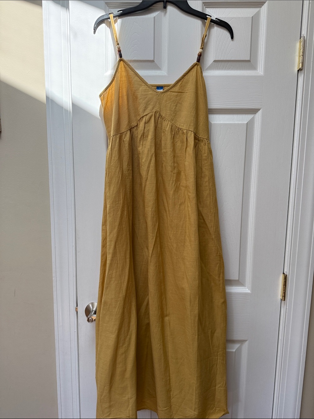Old Navy Mustard Yellow Maxi Slip Dress